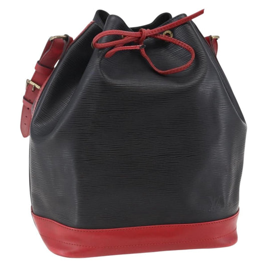 Louis Vuitton Bicolor Noe Handbag Epi Leather, BLACK, LEATHER, Handbag
