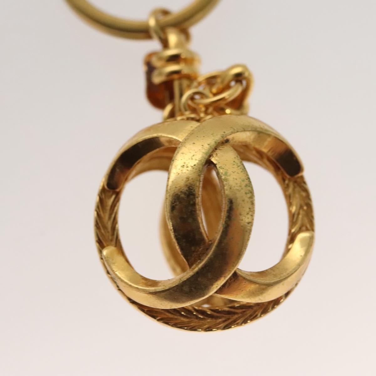 Chanel Vintage CC Keychain Metal, GOLD, METAL, Charms and Keychains