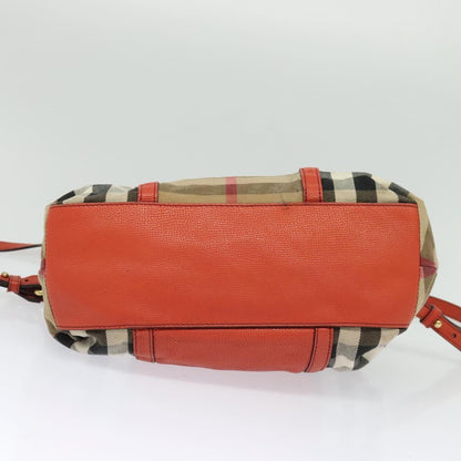 Burberry Bridle House Salisbury Tote Nova Check Canvas, BEIGE, CANVAS, Tote bag