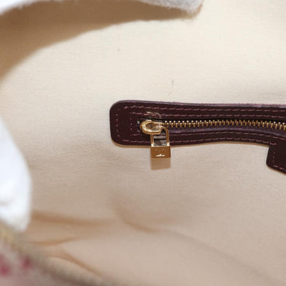 Louis Vuitton Alma Handbag Mini Lin Monogram, RED, CANVAS, Handbag