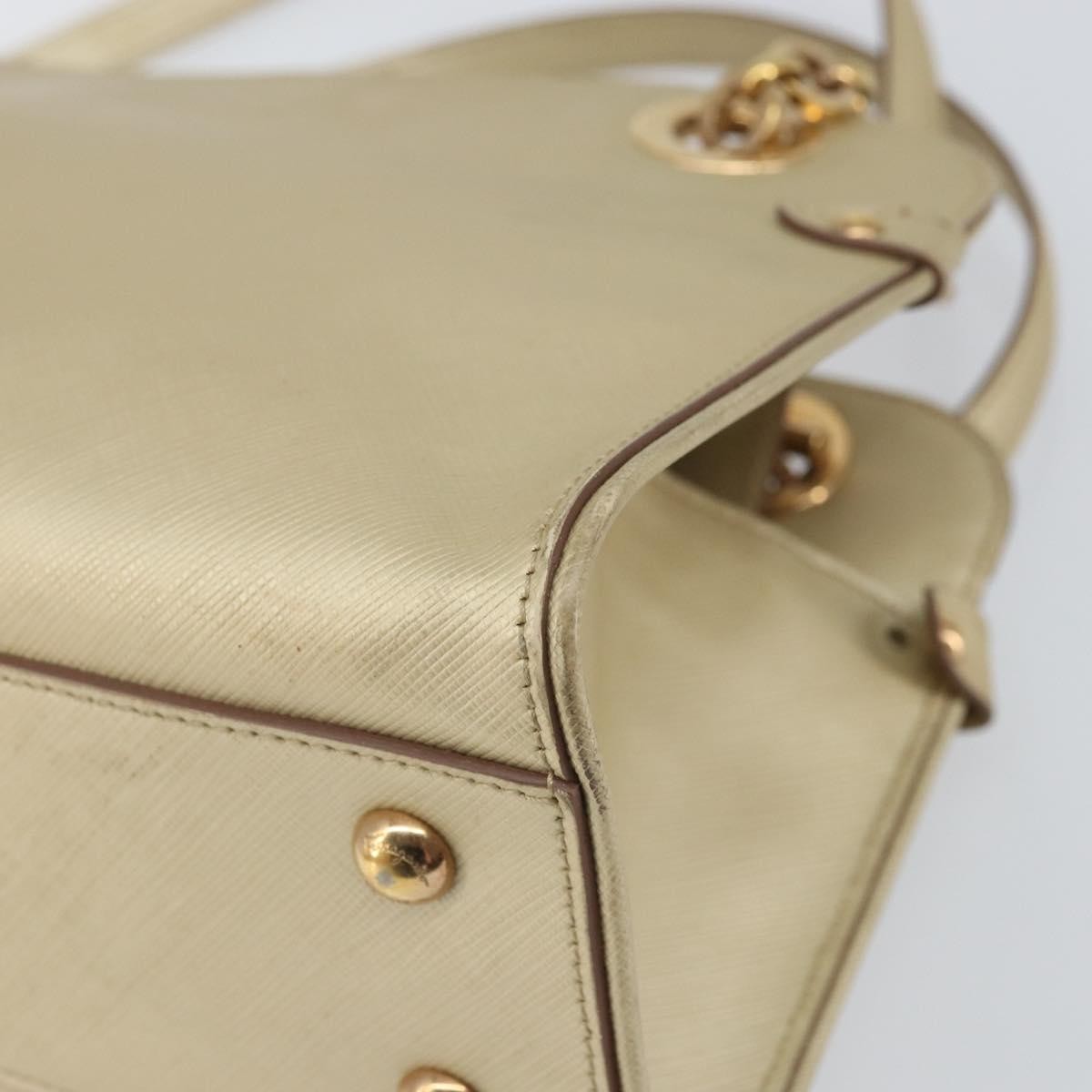 Salvatore Ferragamo Gancini handbag Leather, GOLD, LEATHER, Shoulder bag