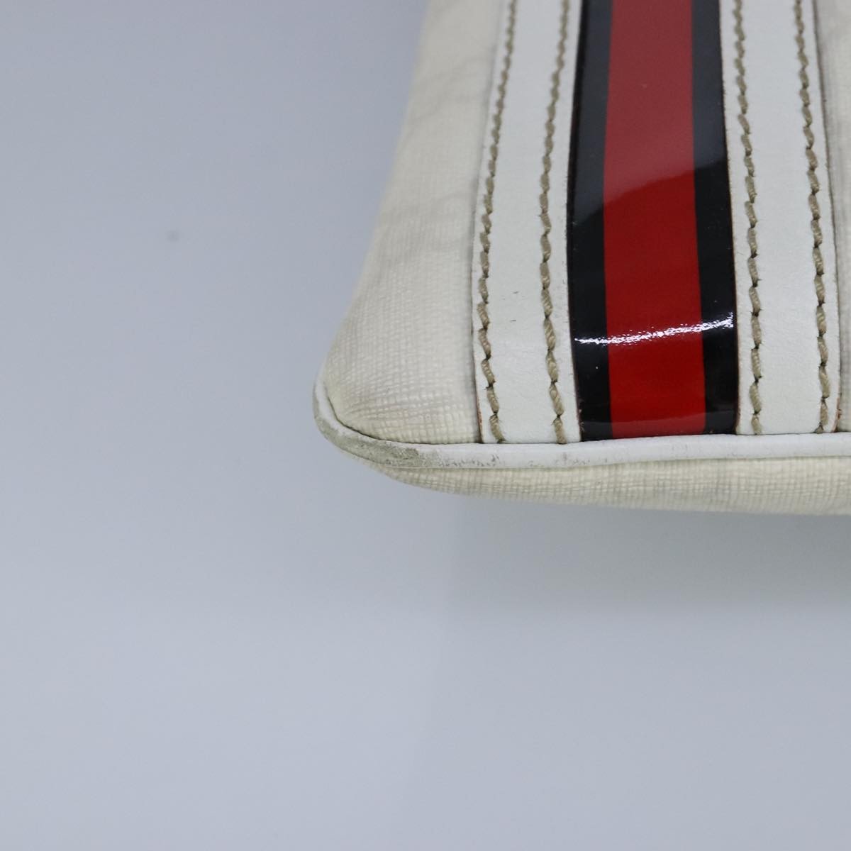 Gucci Sherry line shoulder bag Canvas, White, PVC, Shoulder Bag