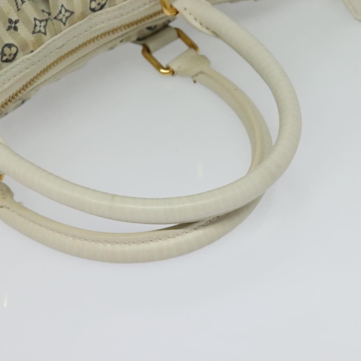 Louis Vuitton Marina Handbag Mini Lin Croisette, BEIGE, CANVAS, Handbag