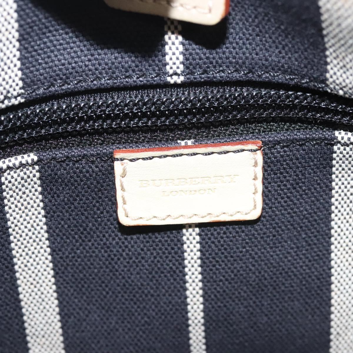 Burberry Vintage Shoulder Bag Canvas, NAVY, CANVAS, Shoulder bag