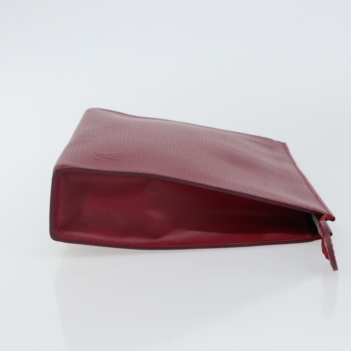 Louis Vuitton Toiletry Pouch Epi Leather, BURGUNDY, LEATHER, Toiletry Case