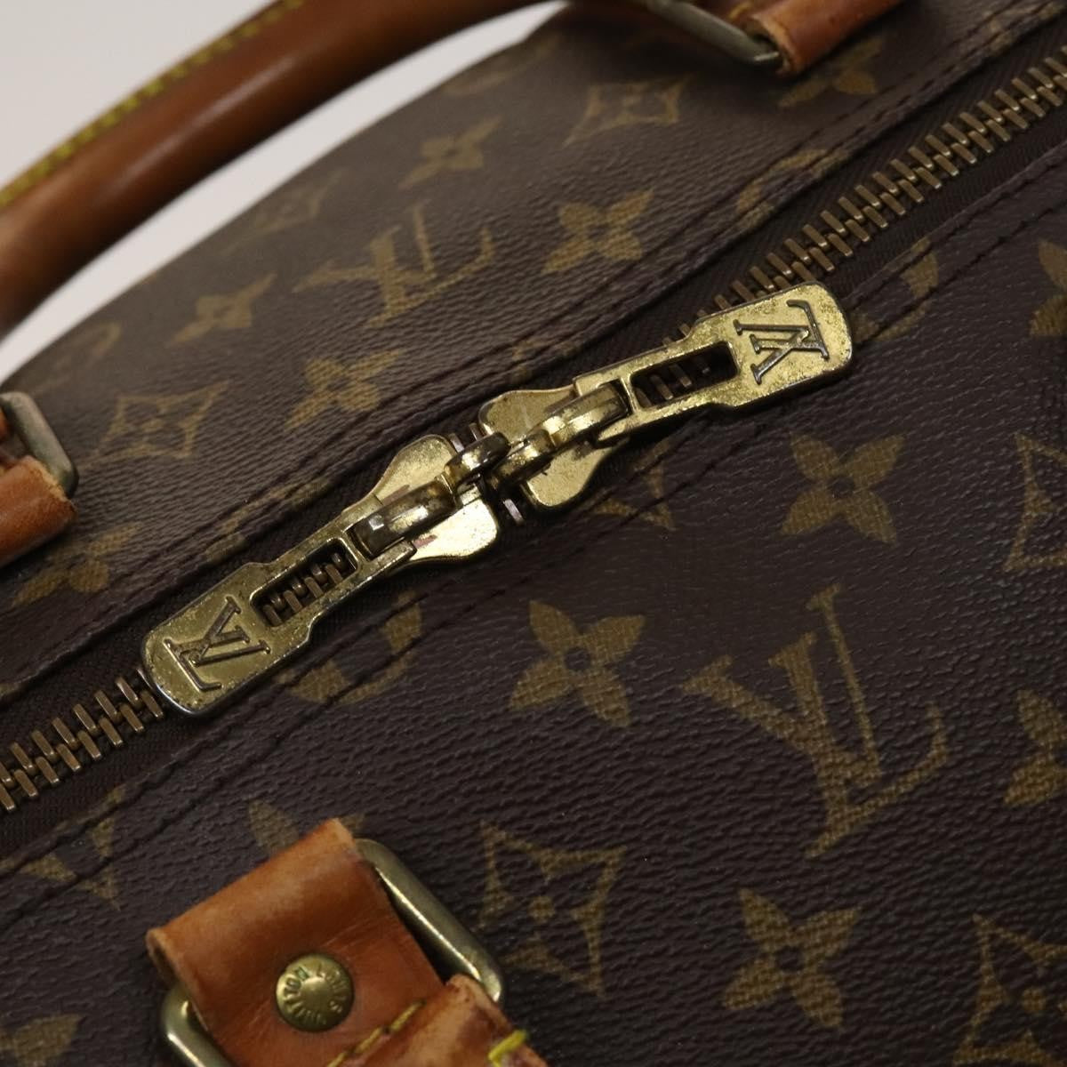 Louis Vuitton Keepall Bandouliere Bag Monogram Canvas, BROWN, CANVAS, Travel bag
