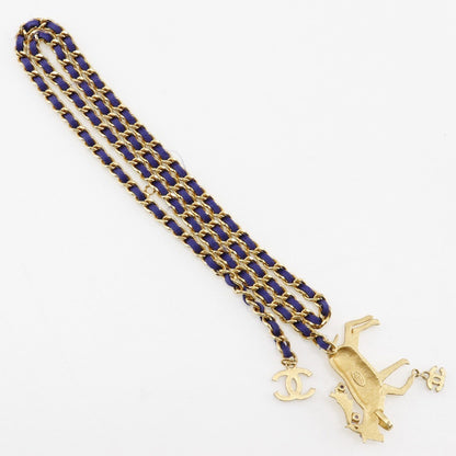 Chanel CC Twist Chain Belt Metal with Faux Pearl, GOLD, GOLD_PLATED, Belts