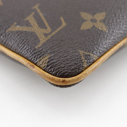 Louis Vuitton Milla Pochette Monogram Canvas, BROWN, CANVAS, Clutche & pouche
