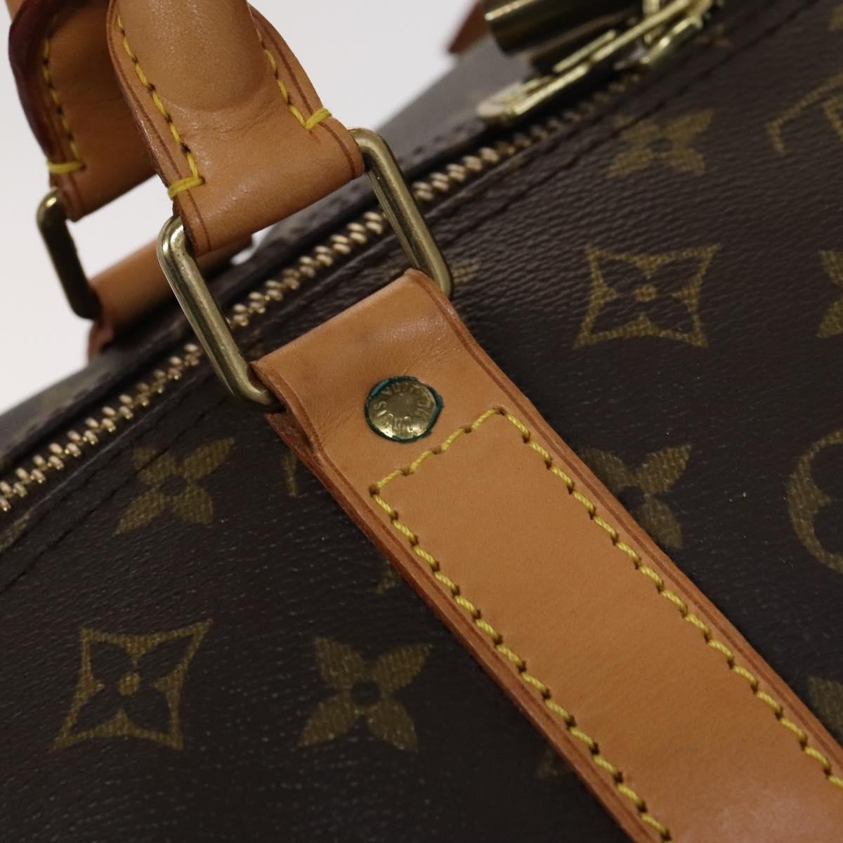 Louis Vuitton Keepall Bag Monogram Canvas, BROWN, CANVAS, Travel bag