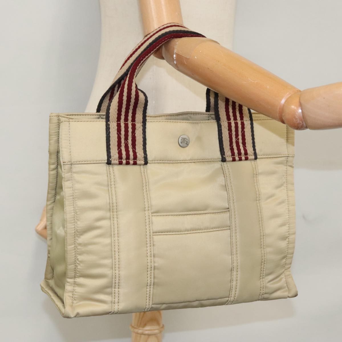 Burberry Blue Label Tote Bag Nylon, BEIGE, NYLON, Tote bag