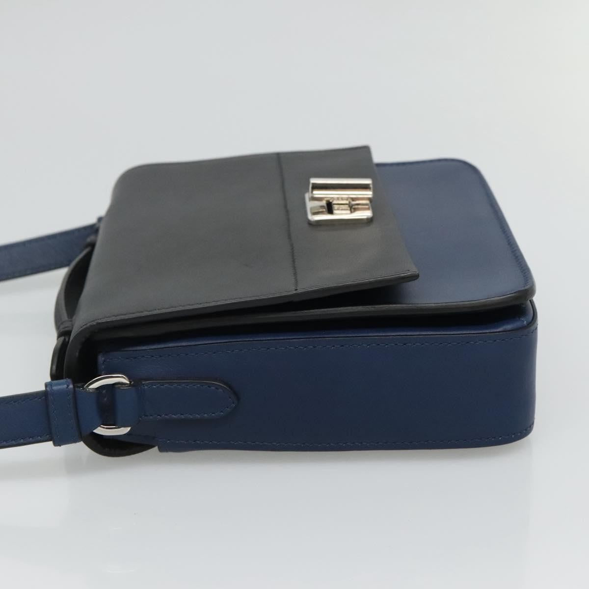 Prada Turnlock Crossbody Bag City Calf, BLACK, LEATHER, Shoulder bag