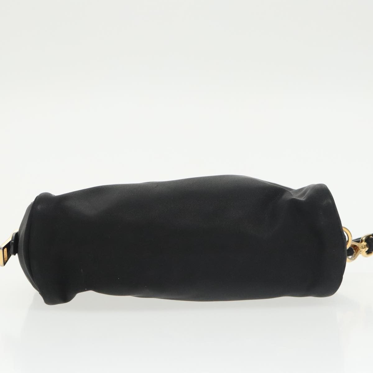 Prada Wristlet Zip Pouch Tessuto, BLACK, NYLON, Clutche & pouche