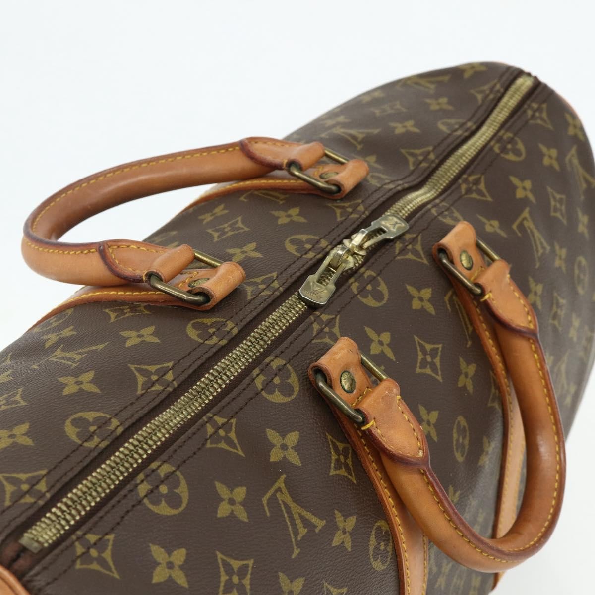 Louis Vuitton Keepall Bag Monogram Canvas, Brown, Canvas, Travel Bag