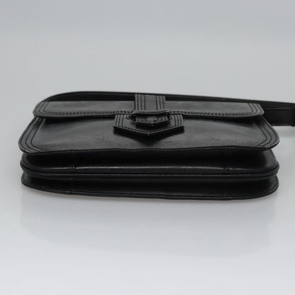 Saint Laurent Vintage Shoulder Bag Leather, BLACK, LEATHER, Shoulder bag