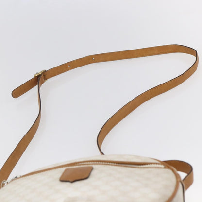 Celine Macadam Shoulder Bag PVC Leather, WHITE, PVC, Shoulder bag