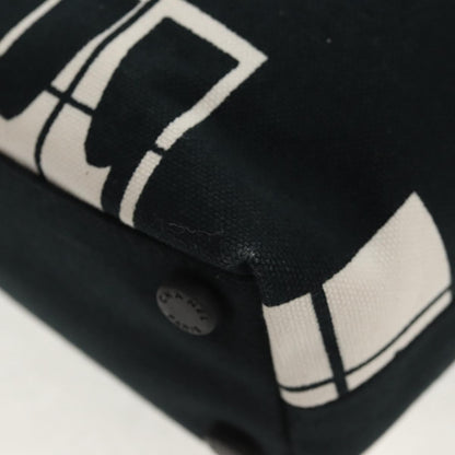 Chanel Coco Window Tote Printed Canvas, BLACK, CANVAS, Tote bag