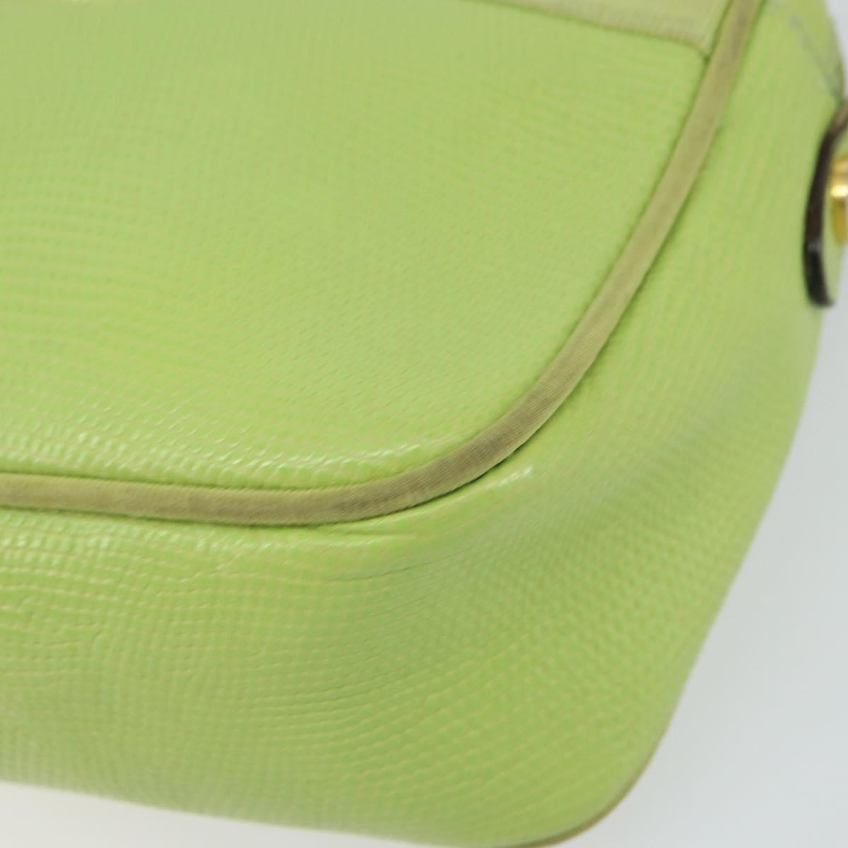 Salvatore Ferragamo Vala Shoulder Bag Leather, GREEN, LEATHER, Shoulder bag
