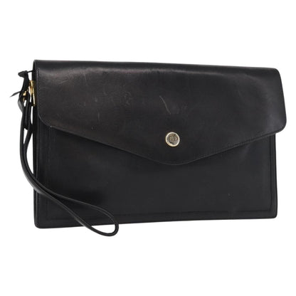 Christian Dior Clutch bag Leather, BLACK, LEATHER, Clutche & pouche