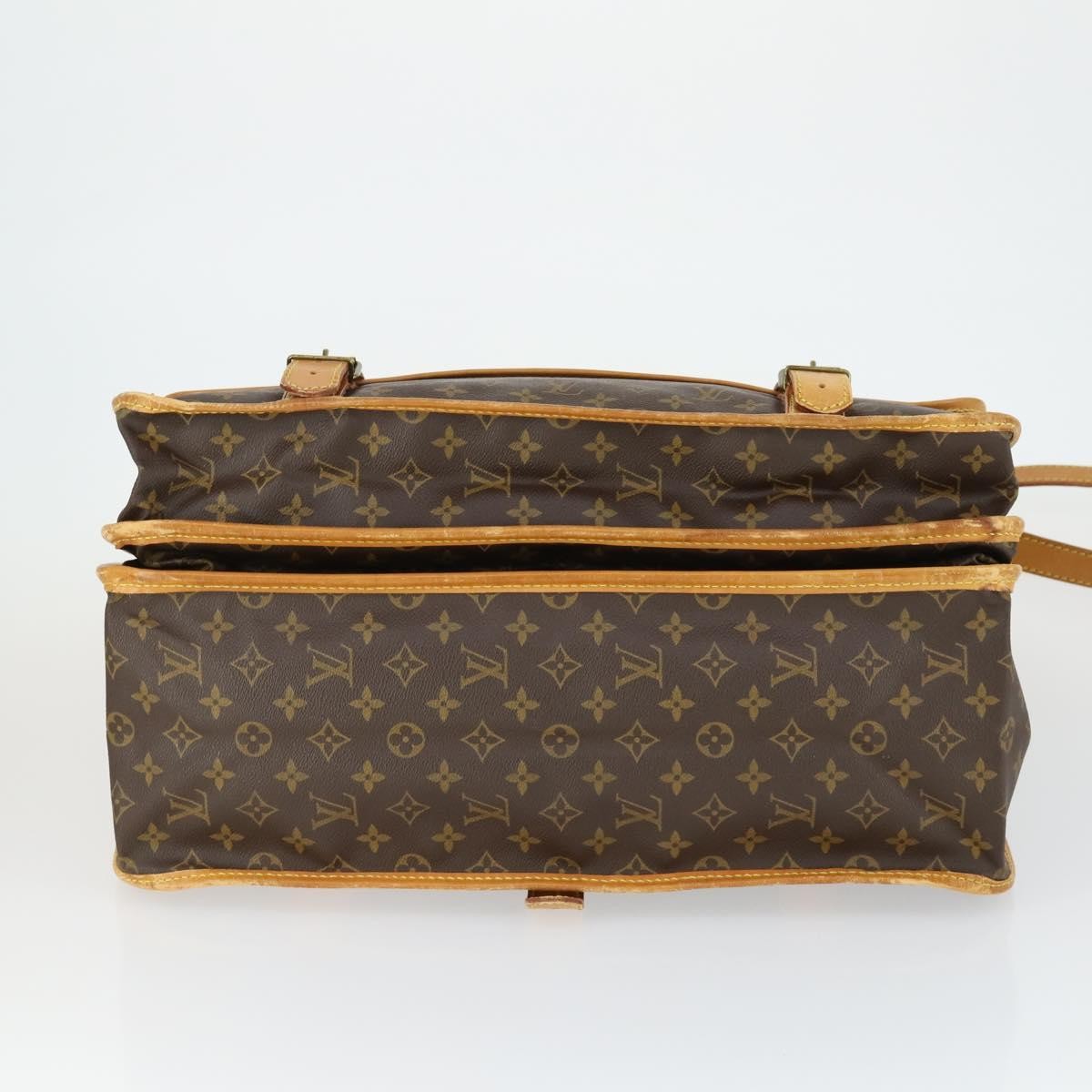 Louis Vuitton Sac Chasse Hunting Bag Monogram Canvas, BROWN, CANVAS, Travel bag
