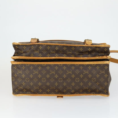 Louis Vuitton Sac Chasse Hunting Bag Monogram Canvas, BROWN, CANVAS, Travel bag