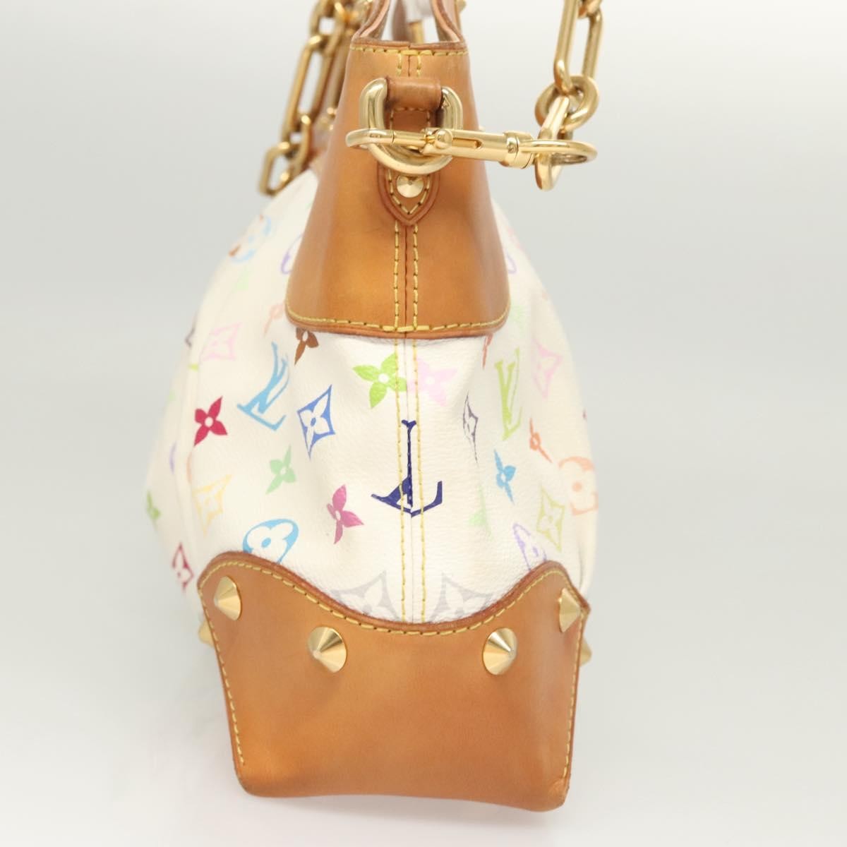 Louis Vuitton Judy Handbag Monogram Multicolor, WHITE, CANVAS, Handbag