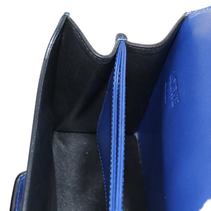 Loewe Barcelona Shoulder Bag Leather, BLUE, LEATHER, Shoulder bag