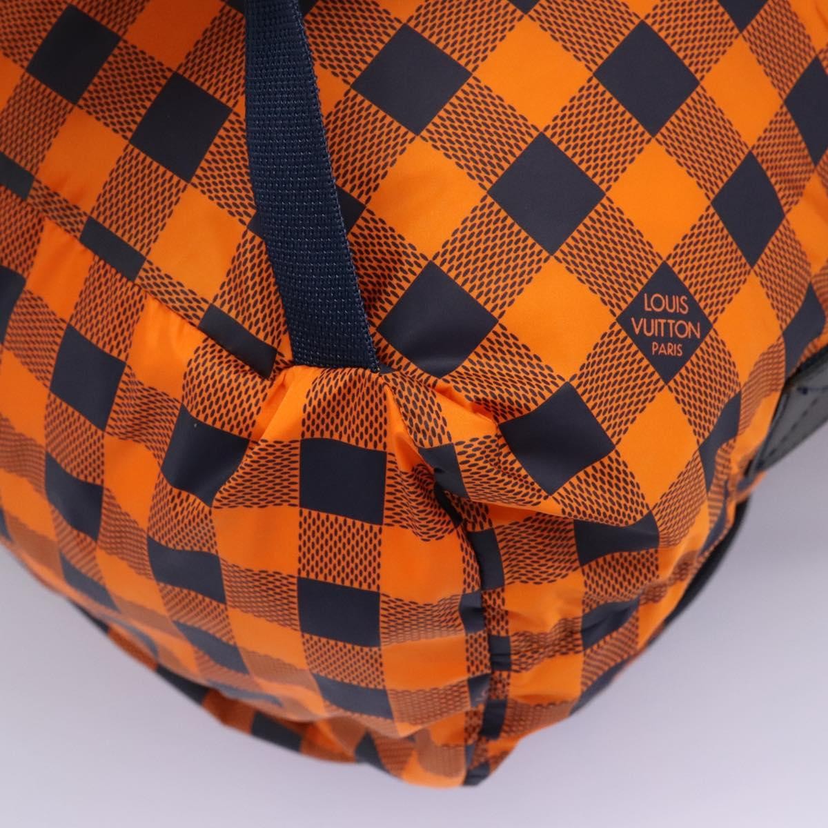 Louis Vuitton Aventure Backpack Damier Nylon, Orange, Nylon, Backpack