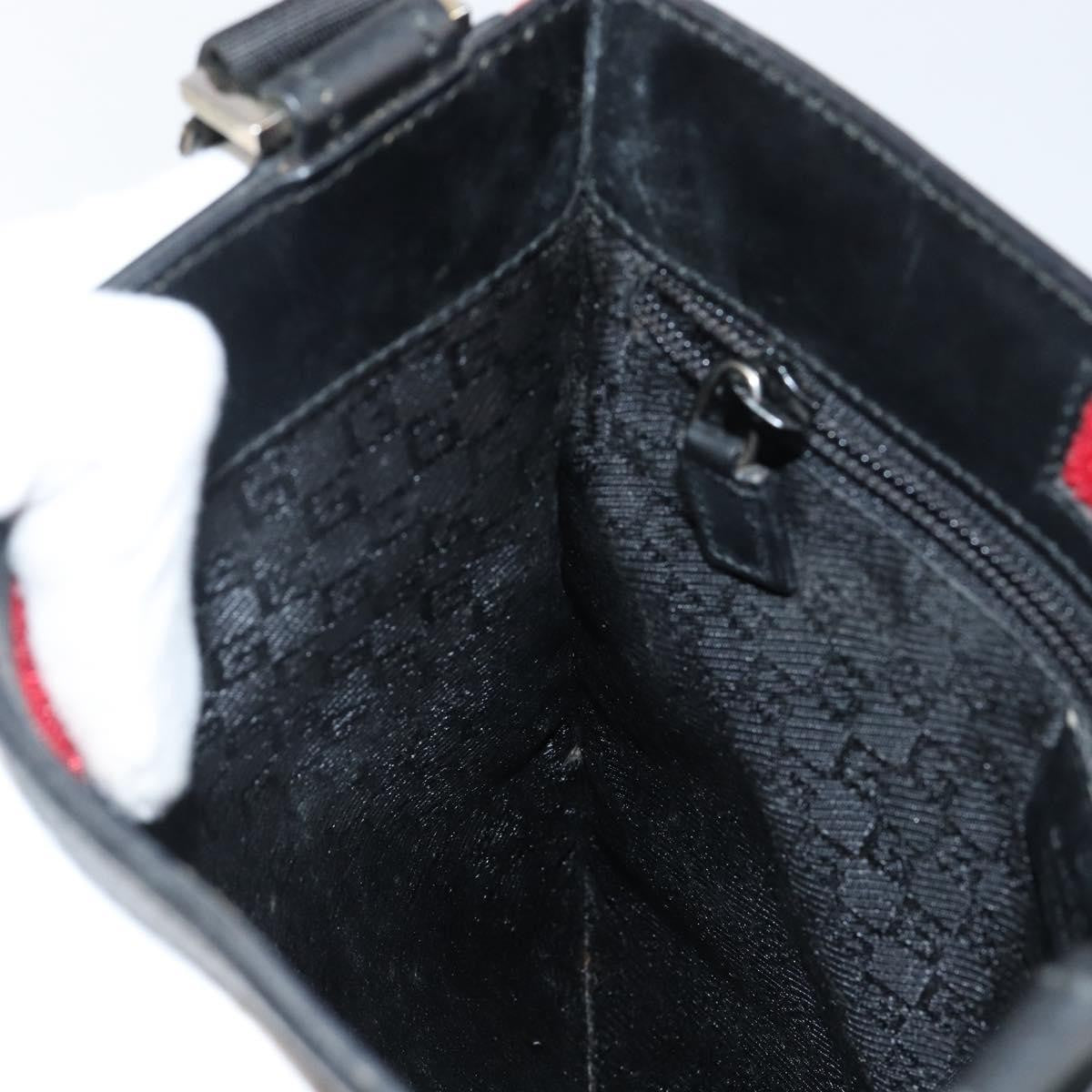 Gucci Front Pocket Messenger Nylon, RED, NYLON, Shoulder bag