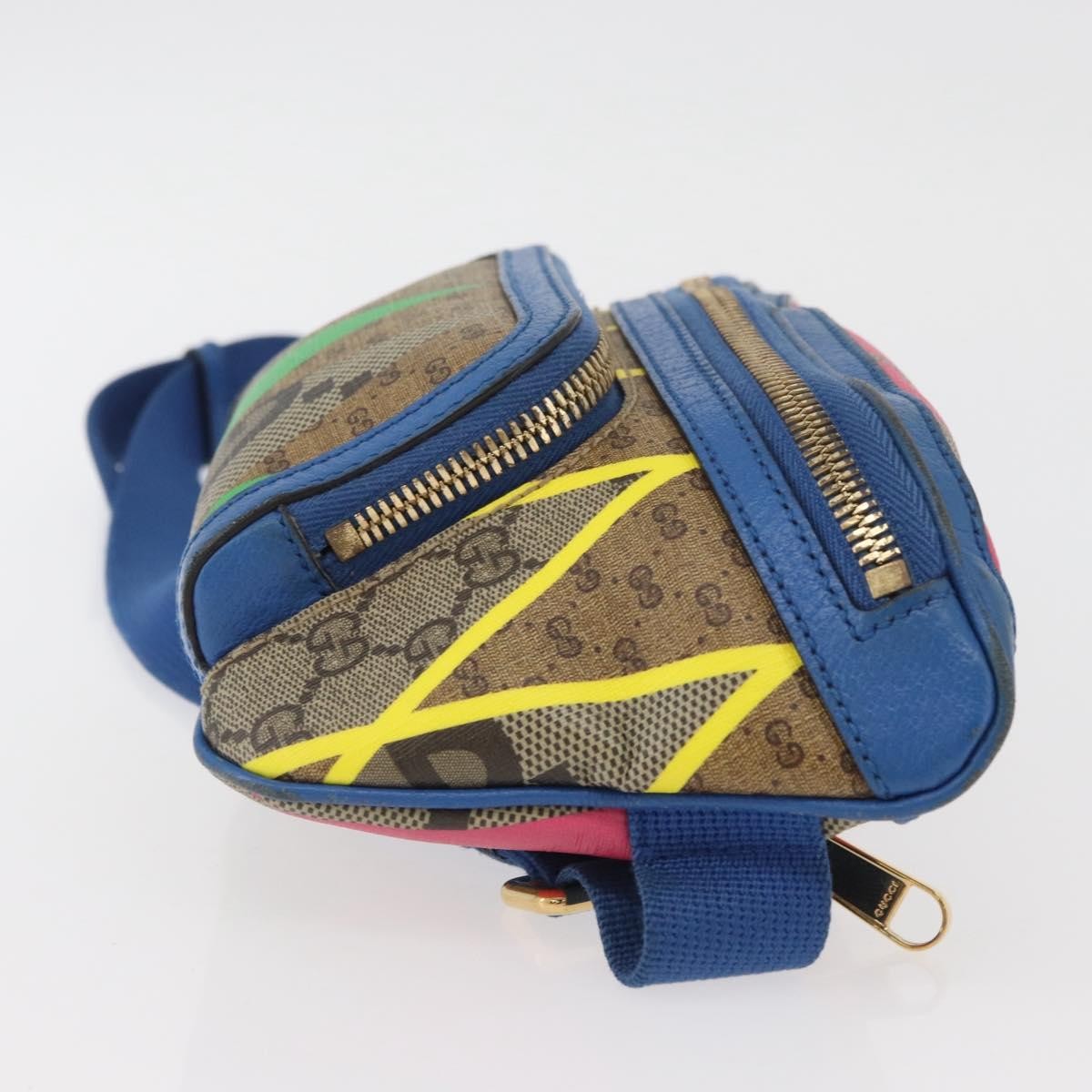 Gucci GG Supreme Belt Bag GG Coated Canvas and Leather, Multicolour, PVC, Crossbody Bag