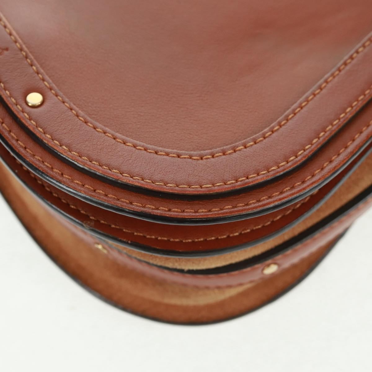 Chloe Nile Crossbody Bag Leather, BROWN, LEATHER, Handbag