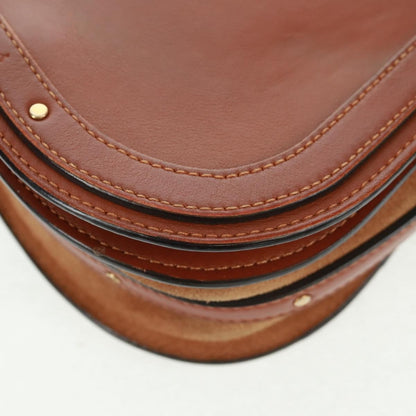 Chloe Nile Crossbody Bag Leather, BROWN, LEATHER, Handbag
