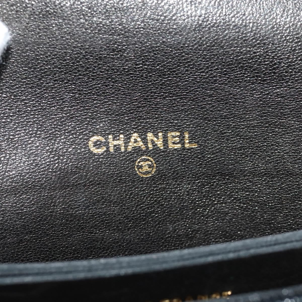 Chanel Classic Card Holder on Chain Wristlet Leather, BLACK, LEATHER, Wallets
