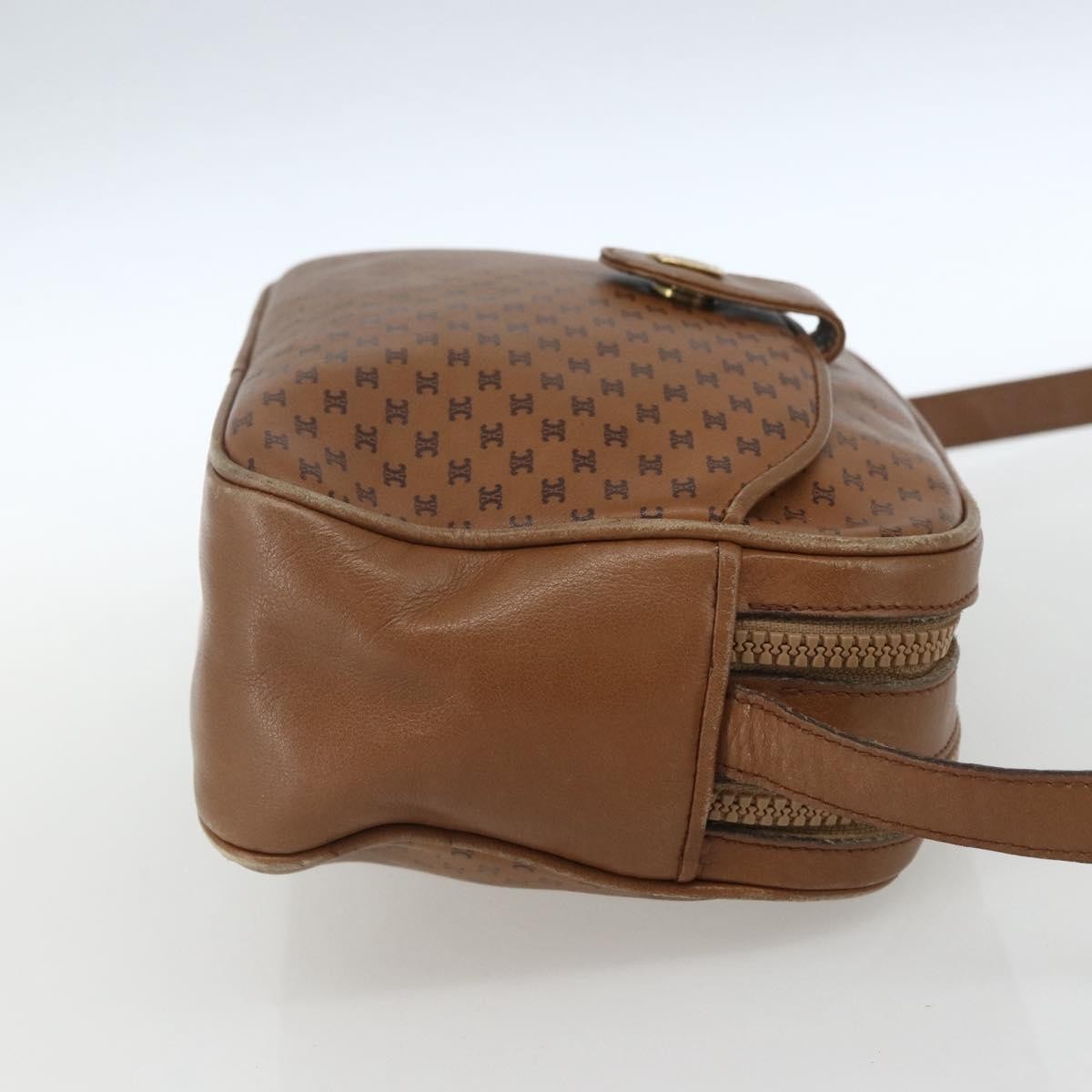 Celine Vintage Macadam Shoulder Bag Canvas and Leather, BROWN, CANVAS, Shoulder bag