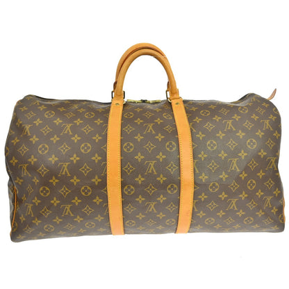 Louis Vuitton Keepall Bag Monogram Canvas, Brown, Canvas, Travel Bag