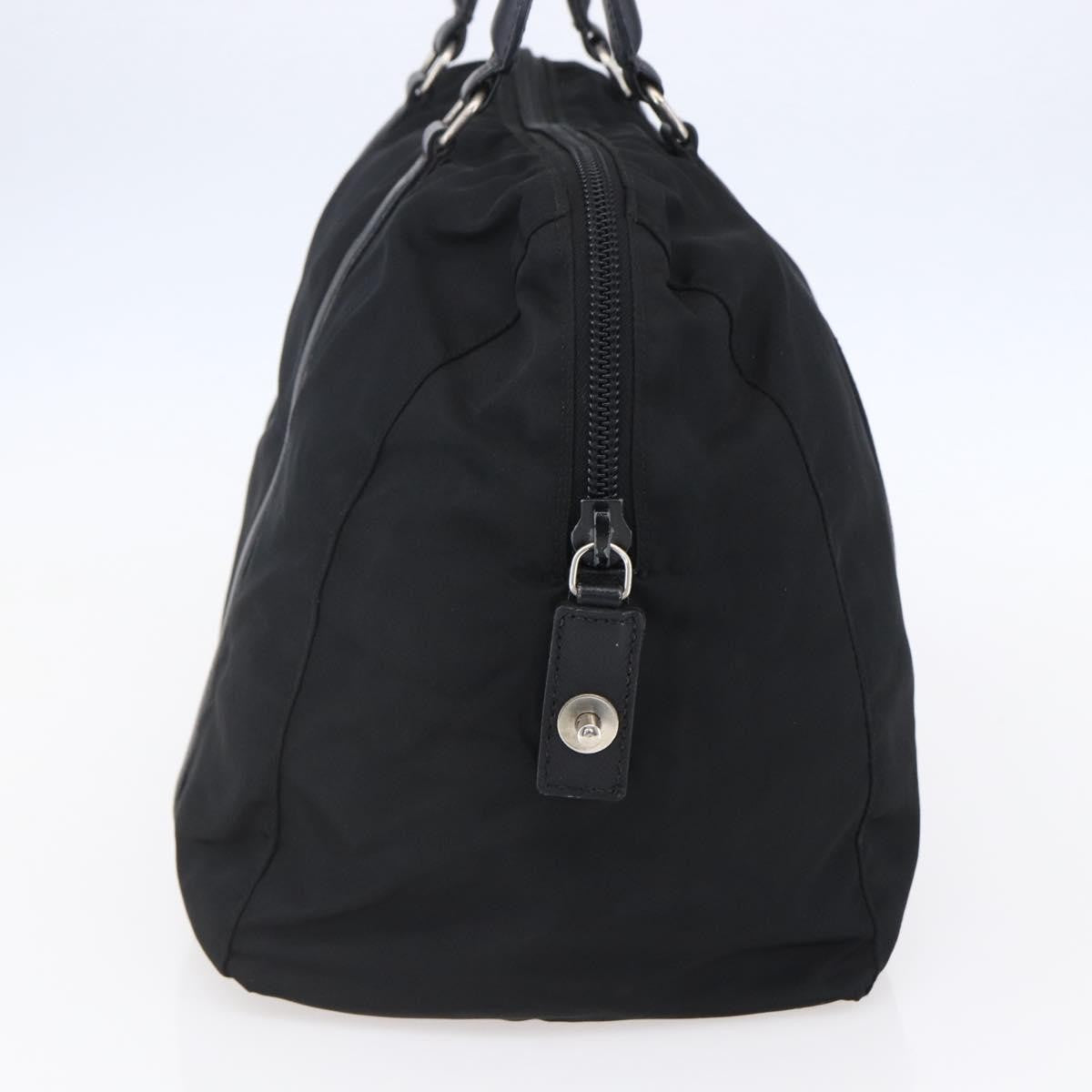 Prada Vintage Zip Handbag Tessuto, BLACK, NYLON, Handbag