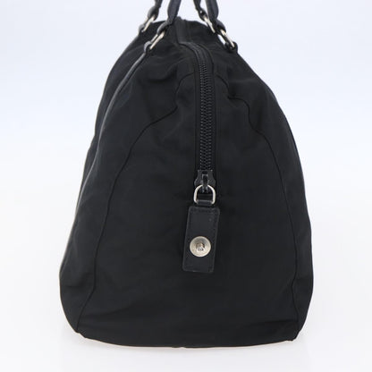 Prada Vintage Zip Handbag Tessuto, BLACK, NYLON, Handbag