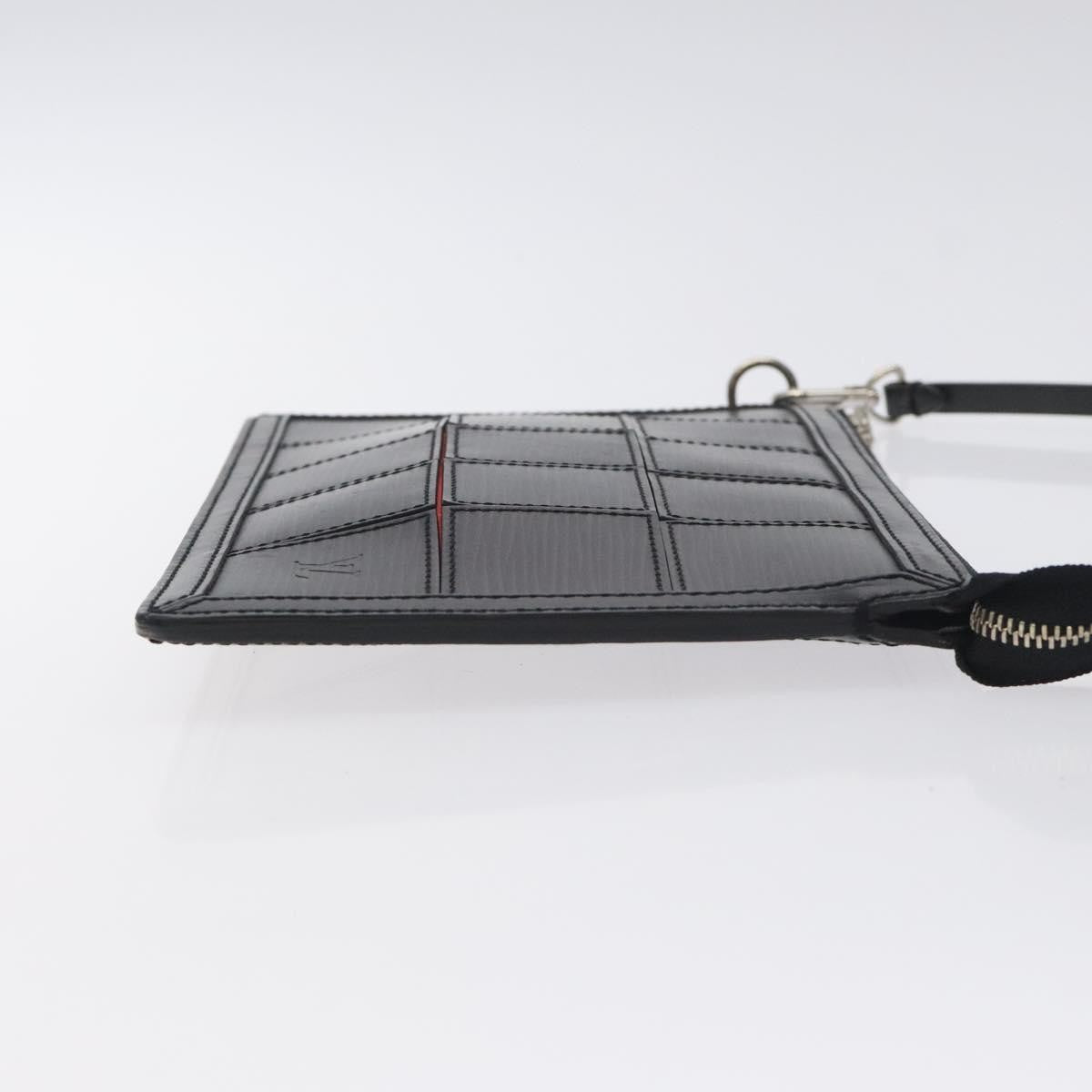 Louis Vuitton Delmonico Pochette Stretch Epi Leather, BLACK, LEATHER, Clutche & pouche