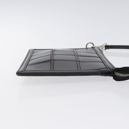 Louis Vuitton Delmonico Pochette Stretch Epi Leather, BLACK, LEATHER, Clutche & pouche