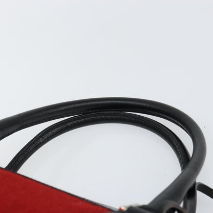 Burberry Nova Check Handbag Wool, RED, WOOL, Handbag