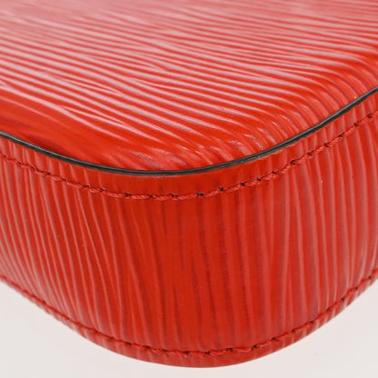Louis Vuitton Felicie Pochette Epi Leather, Red, Leather, Clutch