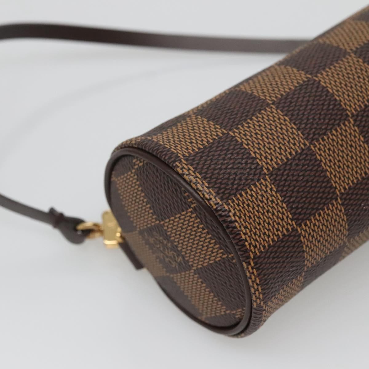 Louis Vuitton Papillon Pochette Damier, BROWN, CANVAS, Handbag