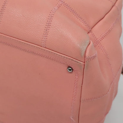 Chanel Chocolate Bar CC Bowler Bag Caviar skin, PINK, LEATHER, Handbag