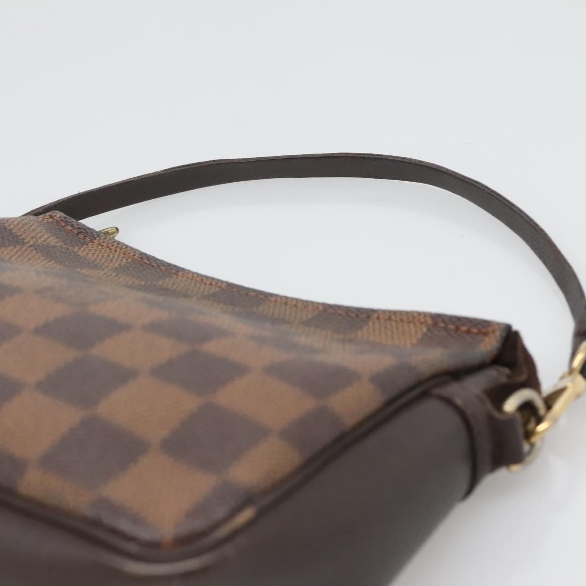 Louis Vuitton Trousse Make Up Bag Damier, BROWN, CANVAS, Clutche & pouche