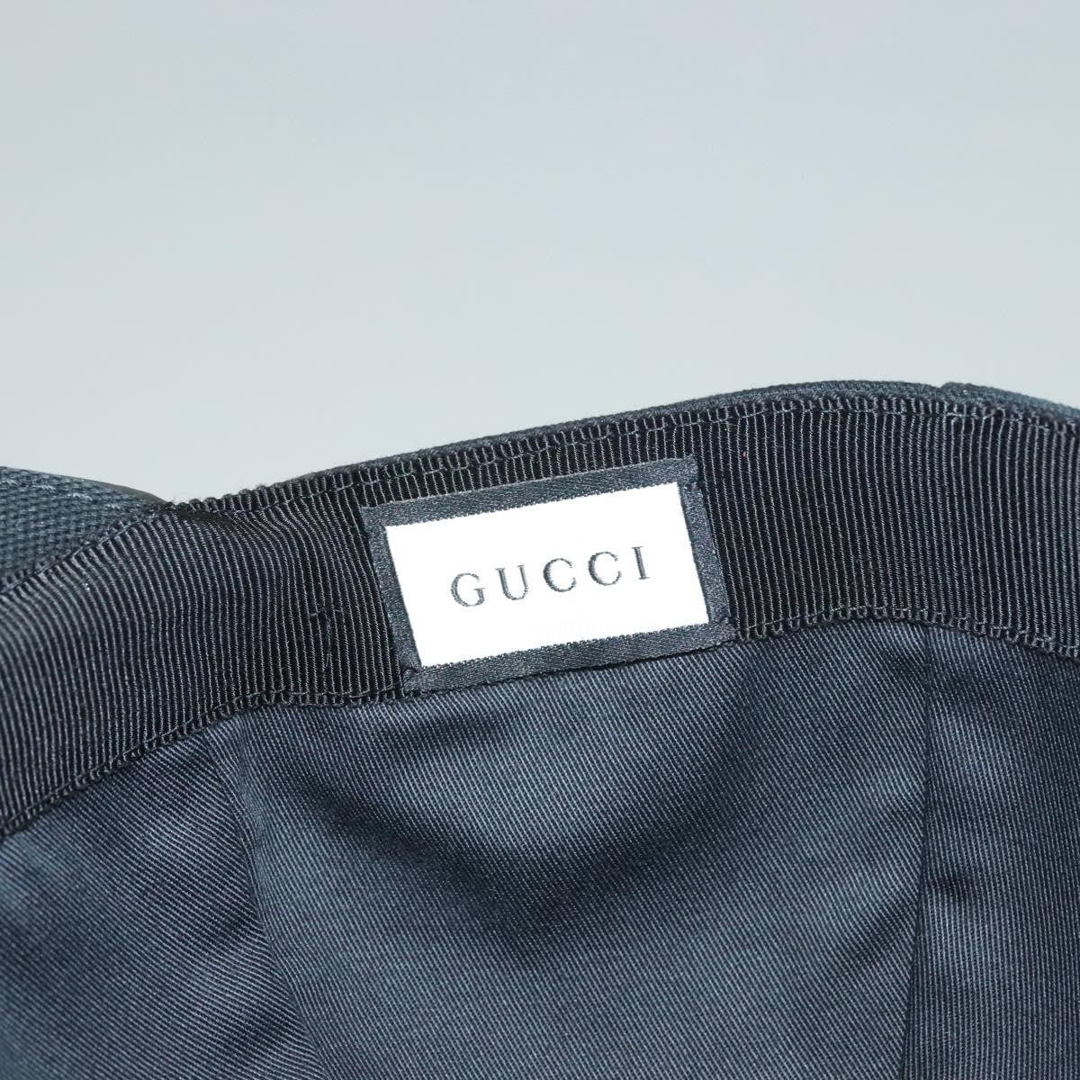 Gucci Web Baseball Hat GG Canvas, BLACK, CANVAS, Head accessory