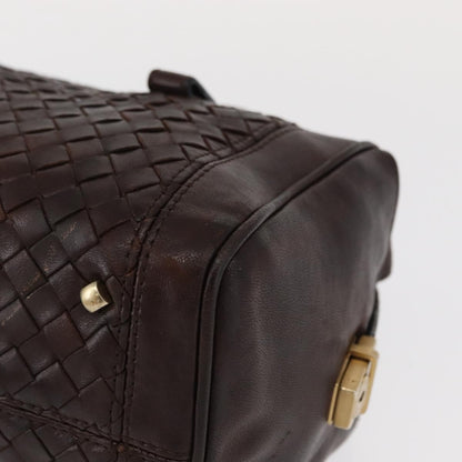 Bottega Veneta Intrecciato Handbag Leather, BROWN, LEATHER, Handbag