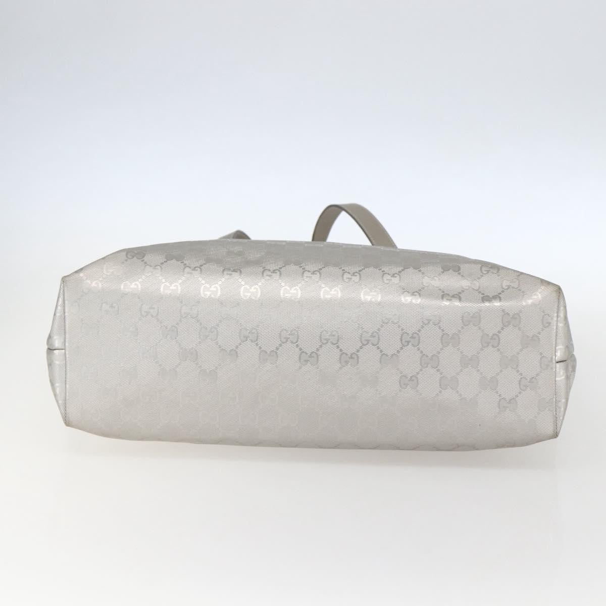 Gucci Plus Tote GG Imprime, SILVER, CANVAS, Tote bag