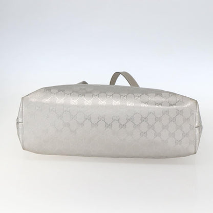 Gucci Plus Tote GG Imprime, SILVER, CANVAS, Tote bag