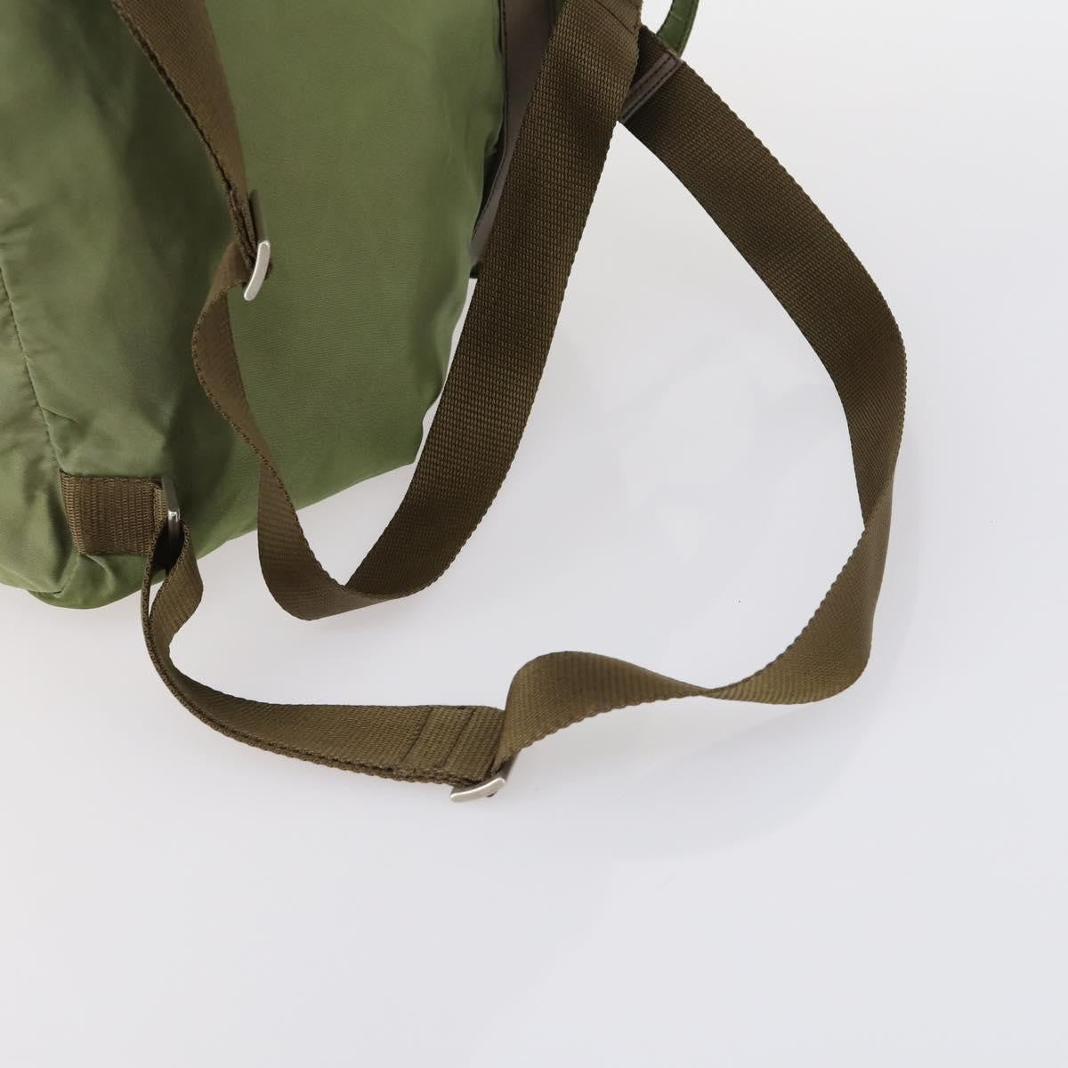 Prada Double Front Pocket Backpack Tessuto, KHAKI, NYLON, Backpack