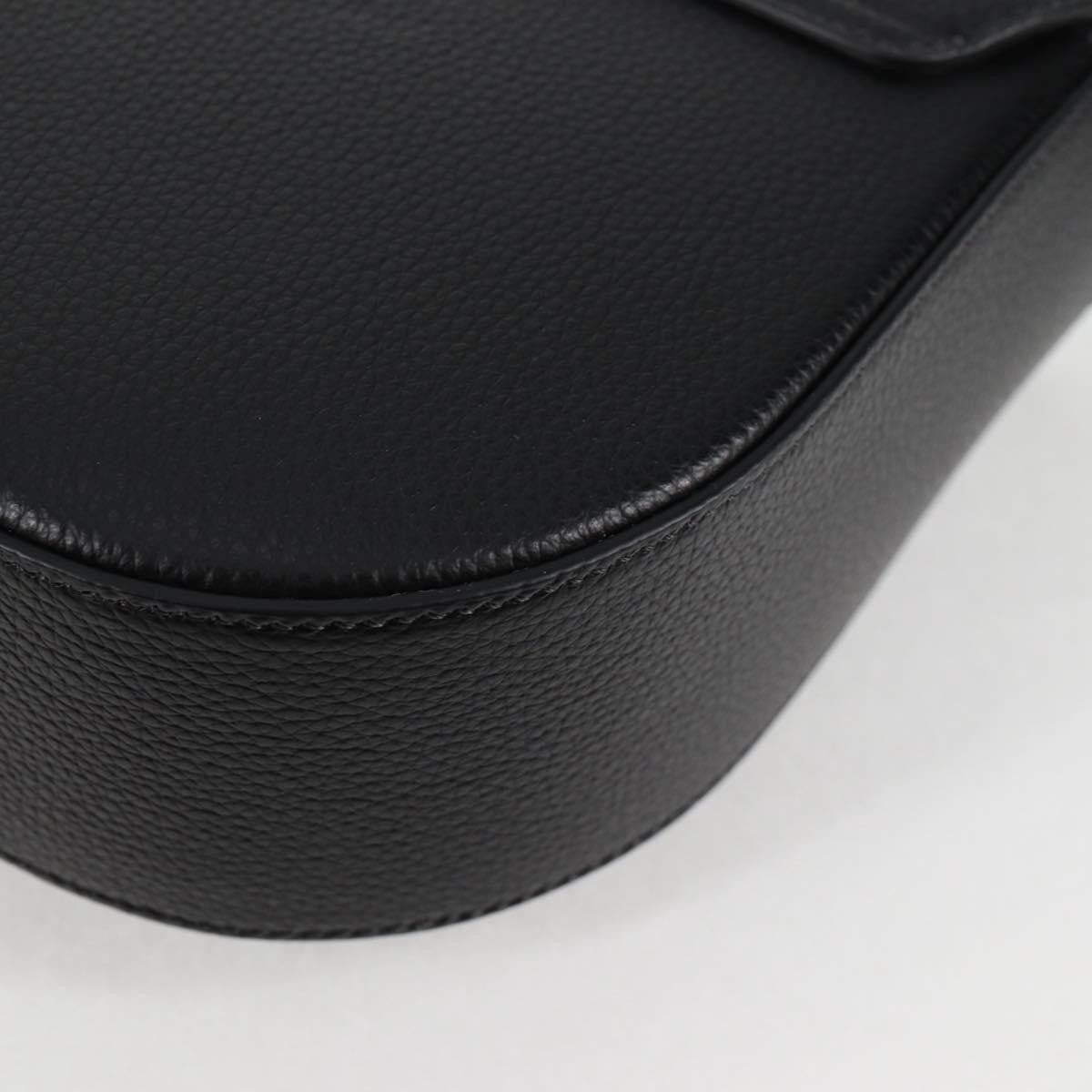 Versace Virtus Flap Messenger Bag Leather, BLACK, LEATHER, Crossbody bag