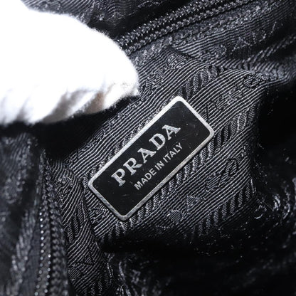 Prada Bow Convertible Tote Tessuto, BLACK, NYLON, Handbag